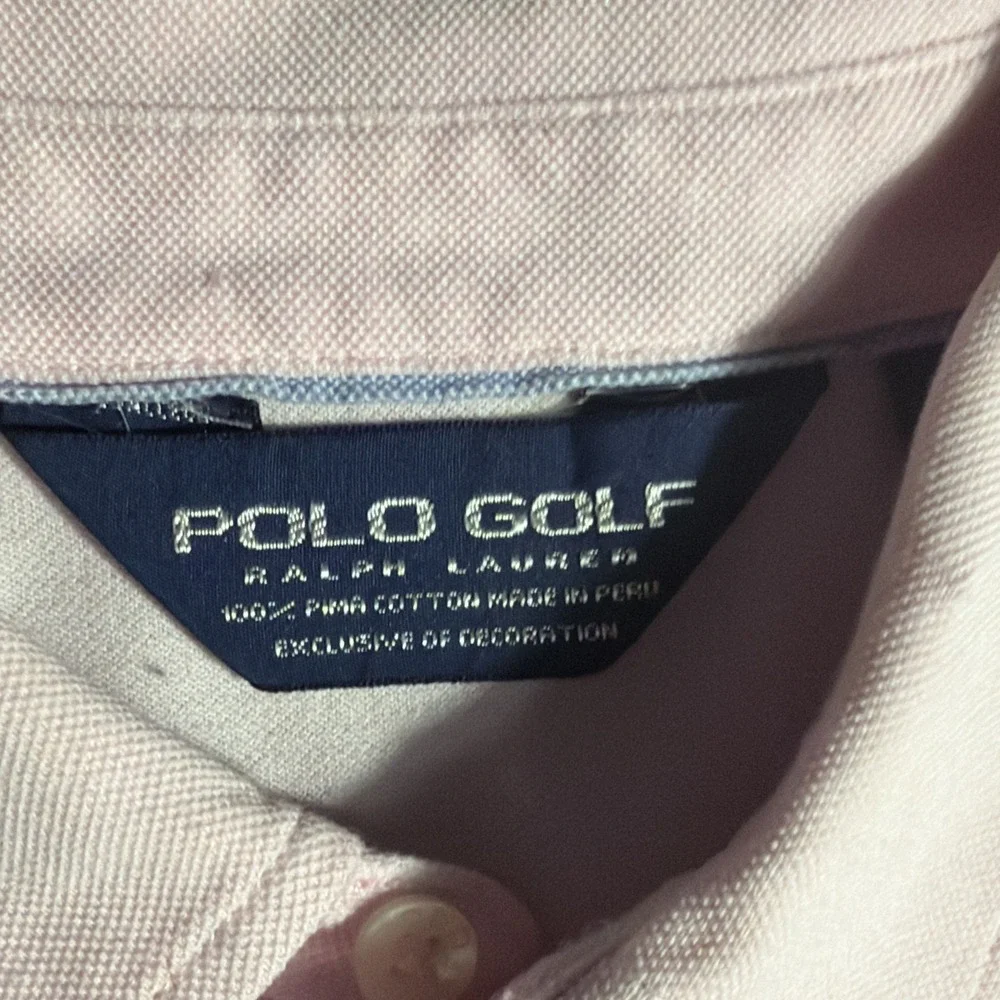 Polo Golf Ralph Lauren Pink Polo Shirt Men's Large Short Sleeve Cotton‎